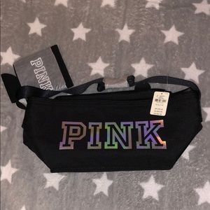 NWT Pink Victoria Secret lunchbox with coozie
